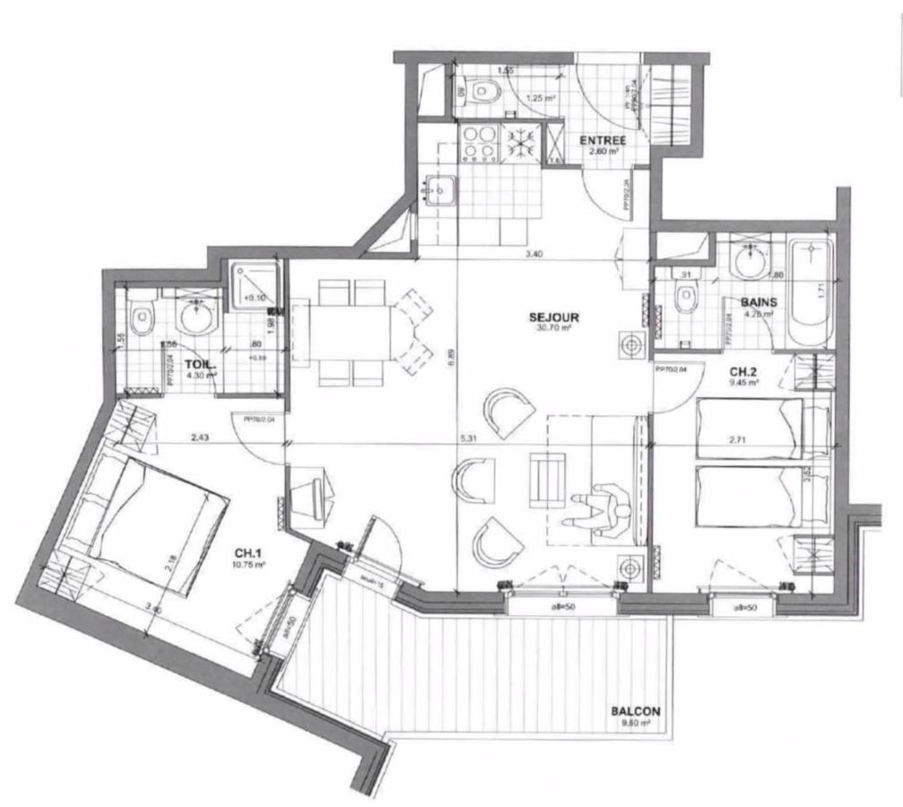 Spacious Ski-In Ski-Out Apartment 4-6 Pax, 161 Sources De Marie Arc 1950 Les Arcs  Exterior photo